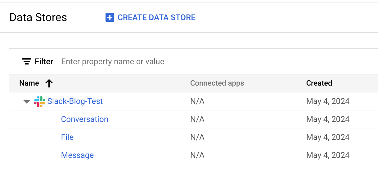 Slack Data Store